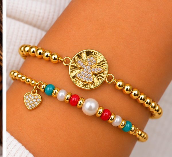 Angel Bracelet Set – 18K Gold Plated