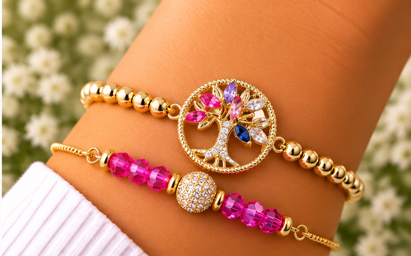 Tree of Life Charm Bracelet – 18K Gold Plated