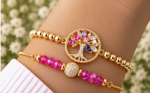 Tree of Life Charm Bracelet – 18K Gold Plated