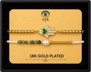 18K G. P. Adj 2 Pc Br Set - B021