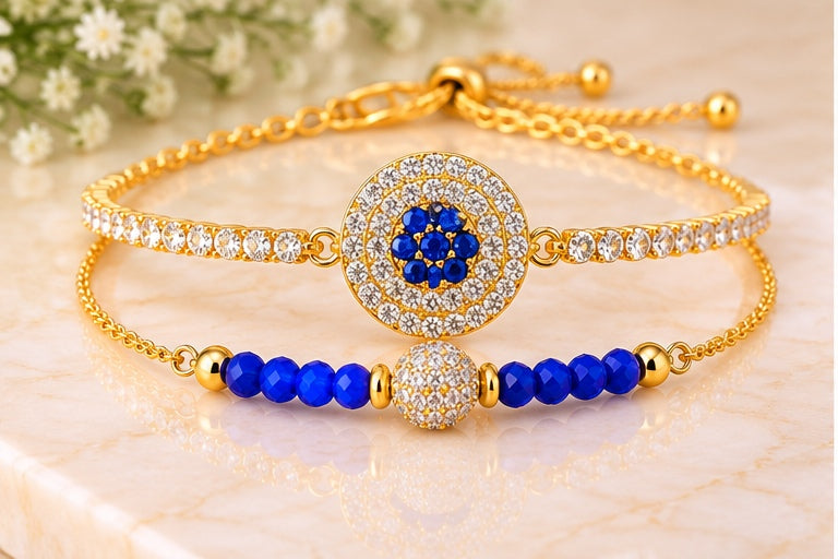 Round Blue Cubic