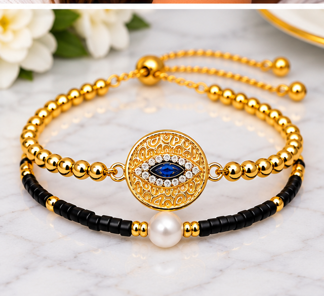 Black Eye Bracelet Set