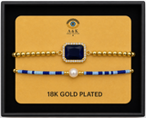 18K G. P. Adj 2 Pc Br Set - B051