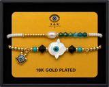 18K G. P. Adj 2 Pc Br Set - B066
