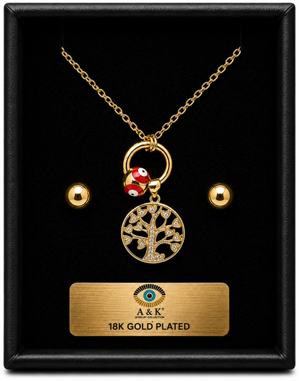 18K G. P. Adj 2 Pc NK Set - N248