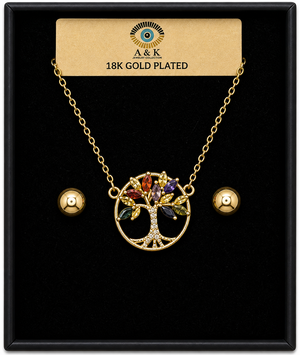 18K G. P. Adj 2 Pc Neck Set - N214
