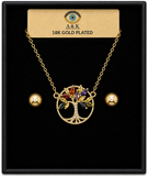 18K G. P. Adj 2 Pc Neck Set - N214