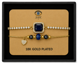 18K G. P. Adj 2 Pc Br Set - B071