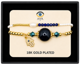 18K G. P. Adj 2 Pc Br Set - B057