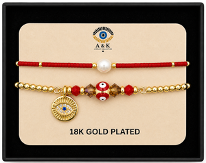 18K G. P. Adj 2 Pc Br Set - B059