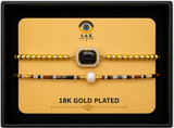 18K G. P. Adj 2 Pc Br Set - B022