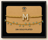 18K G. P. Adj 2 Pc Br Set - B-ABC
