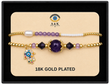 18K G. P. Adj 2 Pc Br Set - B058