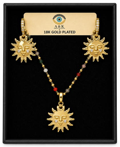 18K G. P. Adj 2 Pc NK Set - N209