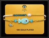 18K G. P. Adj 2 Pc Br Set - B056
