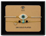 18K G. P. Adj 2 Pc Br Set - B080