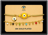 18K G. P. Adj 2 Pc Br Set - B060