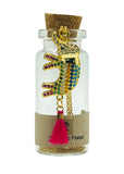 18K Gold-Plated Necklace with Colorful Cubic Zirconia Elephant Charm