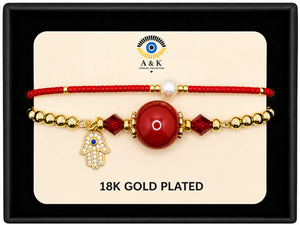 18K G. P. Adj 2 Pc Br Set - B057