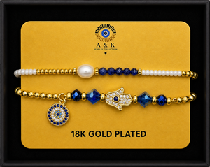 18K G. P. Adj 2 Pc Br Set - B068