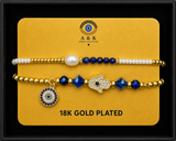 18K G. P. Adj 2 Pc Br Set - B068