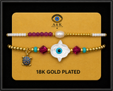 18K G. P. Adj 2 Pc Br Set - B066