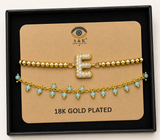 18K G. P. Adj 2 Pc Br Set - B-ABC