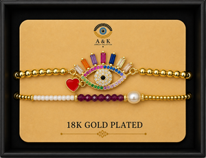 18K G. P. Adj 2 Pc Br Set - B012