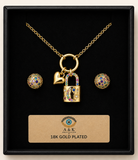 18K G. P. Adj 2 Pc Neck Set - N256