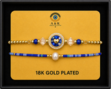 18K G. P. Adj 2 Pc Br Set - B054