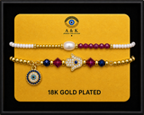 18K G. P. Adj 2 Pc Br Set - B068