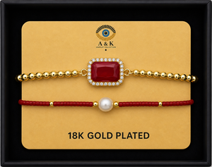 18K G. P. Adj 2 Pc Br Set - B050
