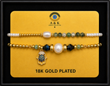 18K G. P. Adj 2 Pc Br Set - B055