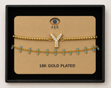 18K G. P. Adj 2 Pc Br Set - B-ABC