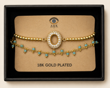 18K G. P. Adj 2 Pc Br Set - B-ABC