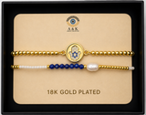 18K G. P. Adj 2 Pc Br Set - B034