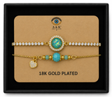 18K G. P. Adj 2 Pc Br Set - B078