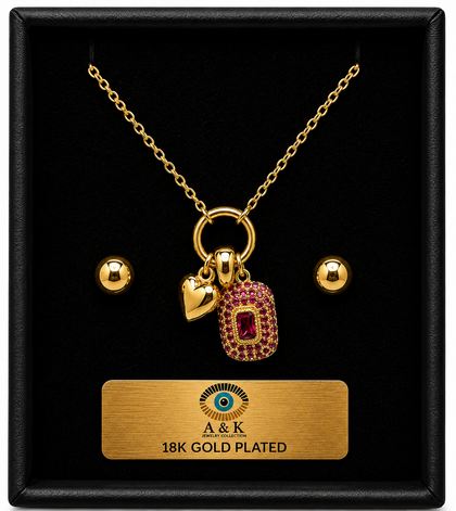 18K G. P. Adj 2 Pc NK Set - N241