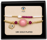 18K G. P. Adj 2 Pc Br Set - B057