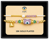 18K G. P. Adj 2 Pc Br Set - B064