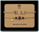 18K G. P. Adj 2 Pc Br Set - B091