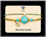 18K G. P. Adj 2 Pc Br Set - B057