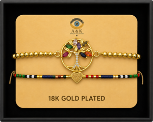 18K G. P. Adj 2 Pc Br Set - B046