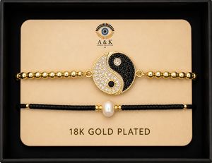 18K G. P. Adj 2 Pc Br Set - B035