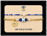 18K G. P. Adj 2 Pc Br Set - B059