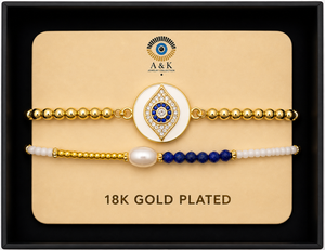 18K G. P. Adj 2 Pc Br Set - B038
