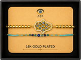 18K G. P. Adj 2 Pc Br Set - B019