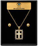 18K G. P. Adj 2 Pc Neck Set - N240