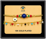 18K G. P. Adj 2 Pc Br Set - B061