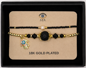 18K G. P. Adj 2 Pc Br Set - B058